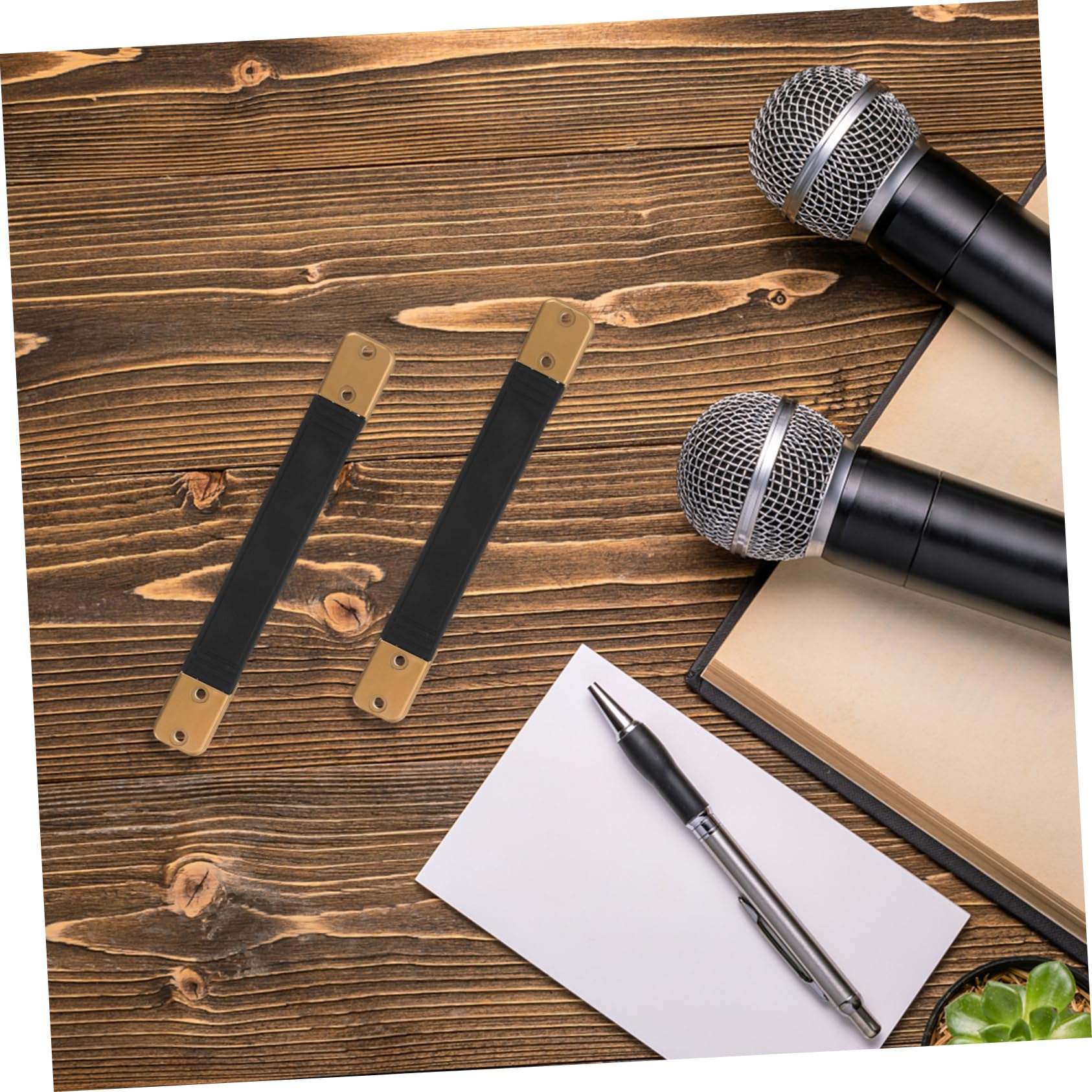 SUPVOX 2pcs Artificial Speaker Strap Handles for Audio Equipment Easy to Install and Disassemble Fit for Amplifiers and