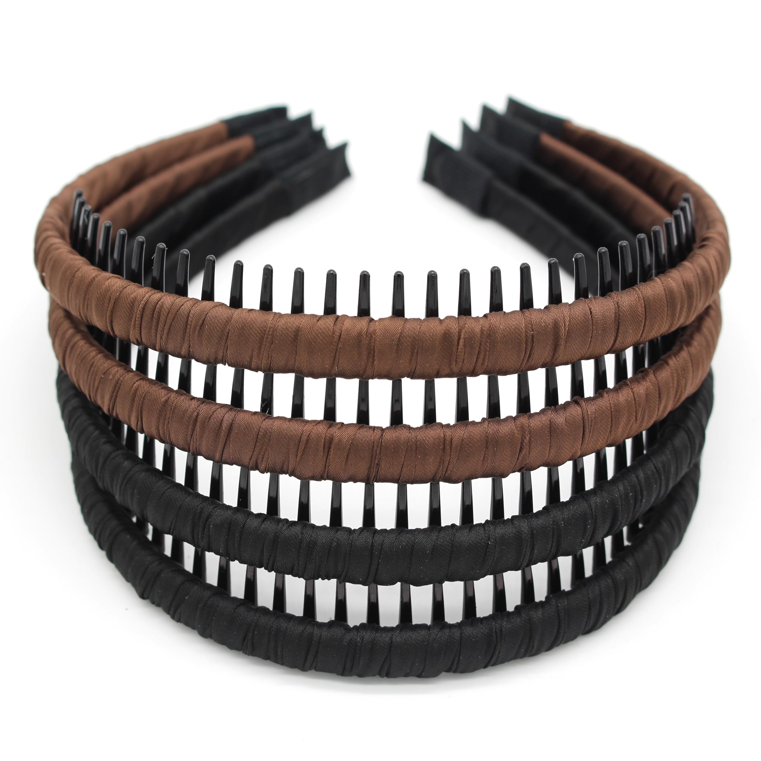 JOBAND Women's hair accessories non slip headband for women hair bands for women's hair Suitable Daily Use,Spa,Parties and Yoga(pack of 4)