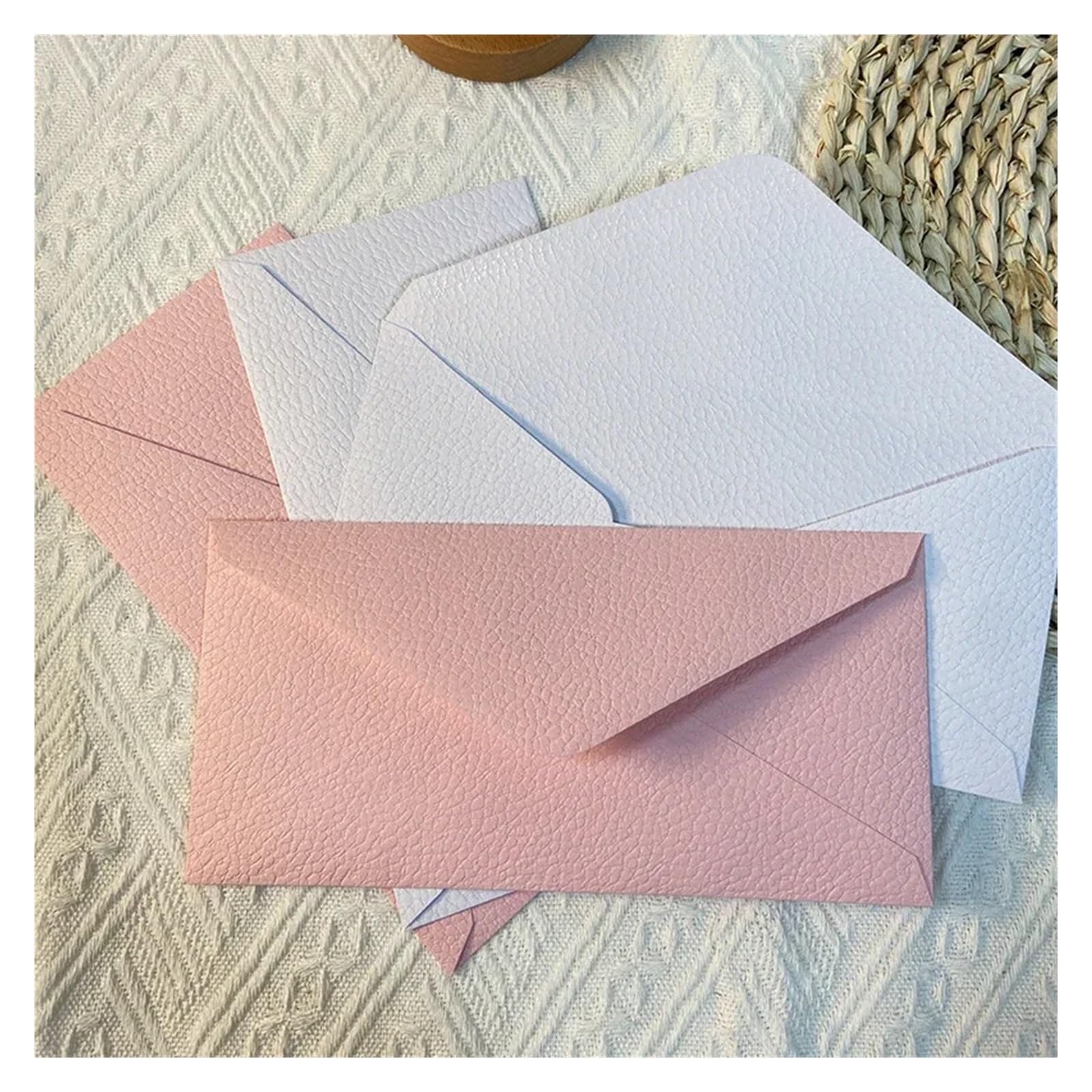 50 buste con texture 180x124 mm for inviti di nozze, carta da 120 g, cancelleria, stoccaggio Per matrimoni o altri eventi(50pcs 220x110mm B)