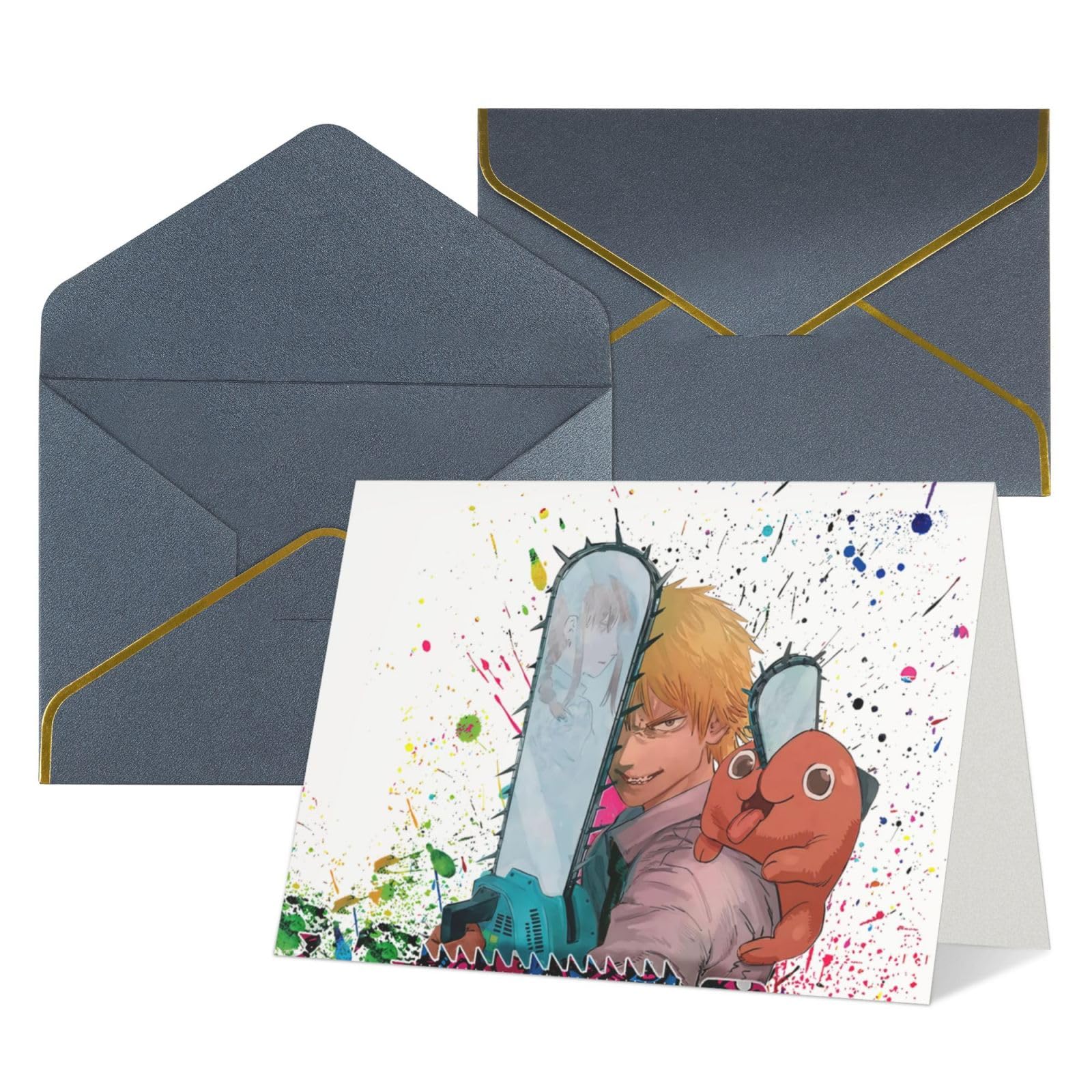 Amazon | 5枚セット グリーティングカード チェンソーマン クリスマス