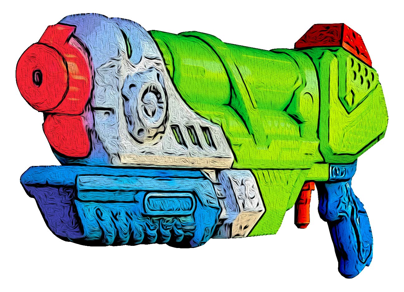 Kwik Fill 2 Water Guns for Kids Ages 8-12, Teens & Adults, X Large Long Range Squirt Water Gun 1360 cc, Water Blaster Pistol Super Soaker, Extra Large Waterguns, Water Toy Guns (Pack of 2)