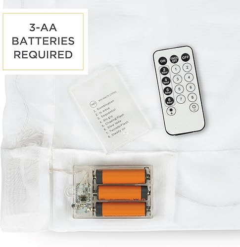 Miniatura 5 de Eclipse Starlight - Cortina transparente con ojales, sin ganchos, con control remoto, cortina de dormitorio, divisor de habitación o patio al aire