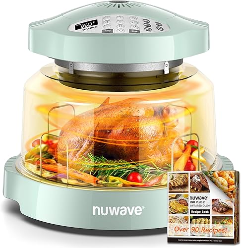 Nuwave Oven Pro Plus - Freidora de aire, encimera infrarroja, convección avanzada 2025, sin descongelación ni precalentamiento, cocina fresco o