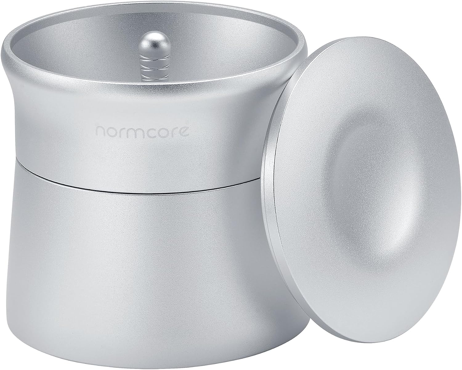 Normcore 58mm 2-in-1 Magnetic Dosing Cup, Espresso Dosing Funnel with Portafilter Dosing Cup, Barista Coffee Grinder Dosing Tools Fit 58 mm Basket, Silver