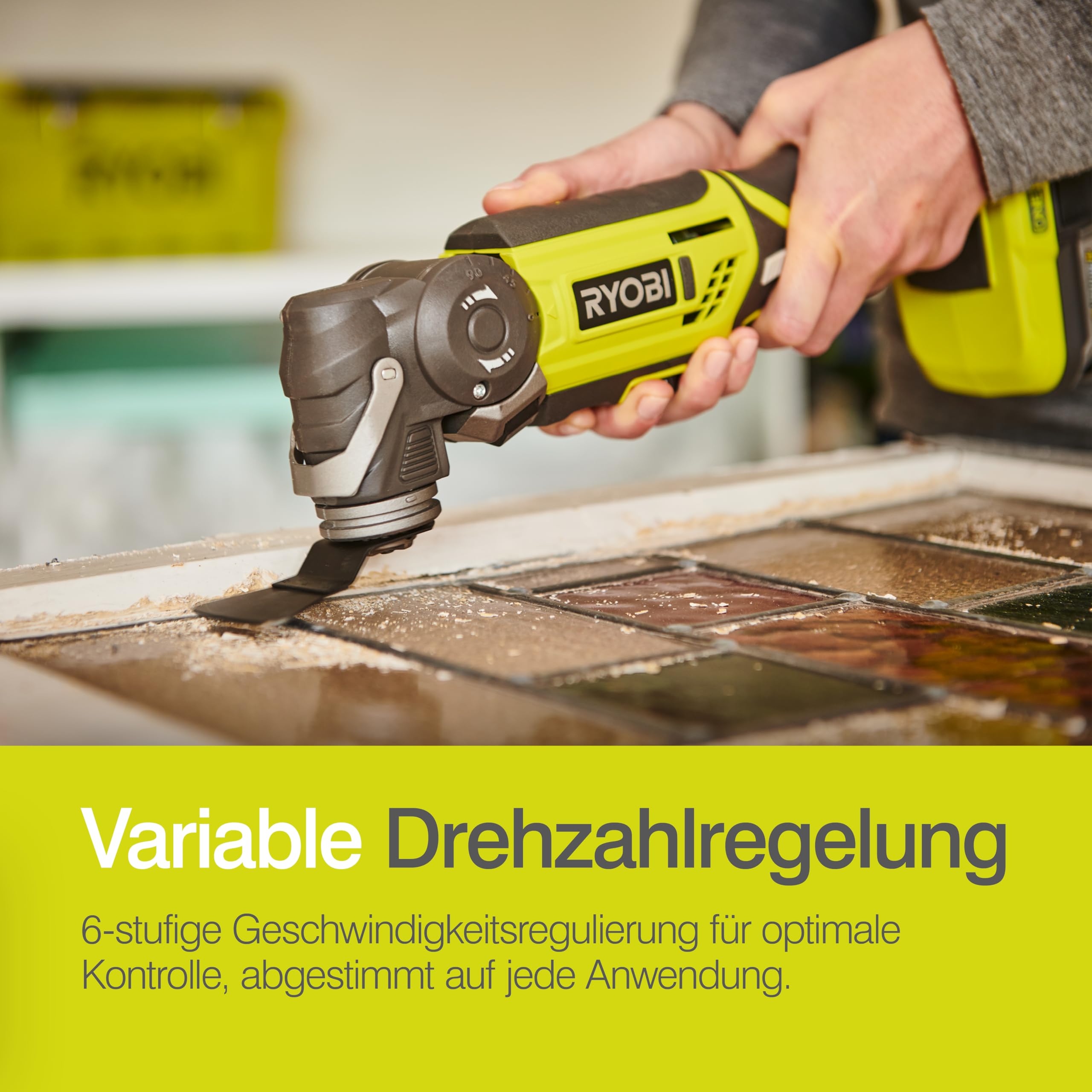 RYOBI 18 V ONE+ Akku-Multitool R18MT-0 6 Geschwindigkeiten Werkzeugloser Zubehörwechsel