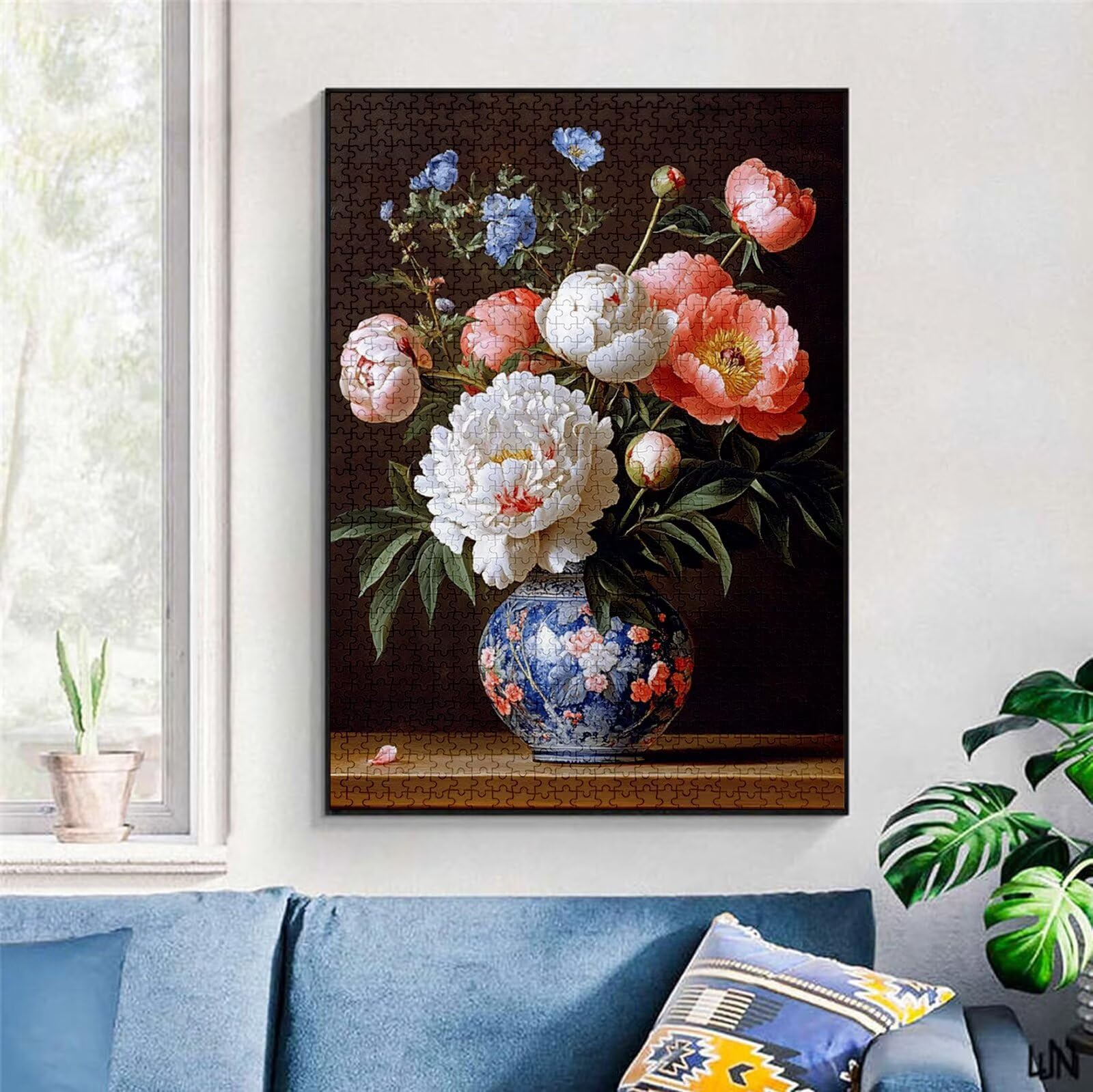 Puzzle 5000 Pezzi, 3 4 5 Anni Puzzle Peonia 6 7 8 Anni Giochi Educativi Sostenibili Con Motivi Per Adulti Da Gioco in Legno Di Alta Qualità Jigsaw Fiore per Gioco Familiare, 2026 Regalo Natale H-6650