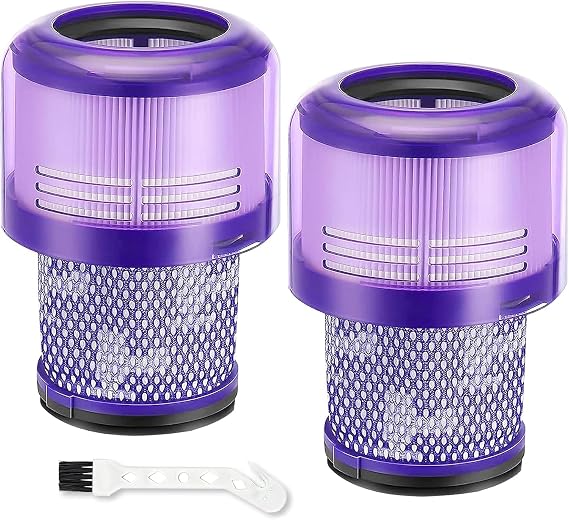 Oasisgalore 2 Pack Filter Replacement for Dyson V11, Compatible with Dyson V11 Torque Drive Cordless Vacuum Cleaner SV14 V15 SV15 SV22 V15 Detect Cordless Stick Vacuums, Part No.970013-02 (V11)