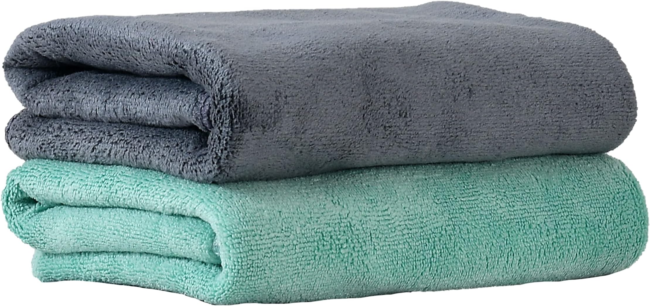 Yellow Weaves Super Soft Microfiber Hand Towels, Gym & Workout Towels 400 GSM, Set of 2, Multicolour
