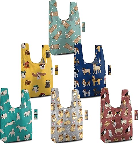 Vista 46 de BeeGreen Bolsa grande de flores – Paquete de 12 bolsas de comestibles reutilizables resistentes y bolsas de compras plegables para comestibles