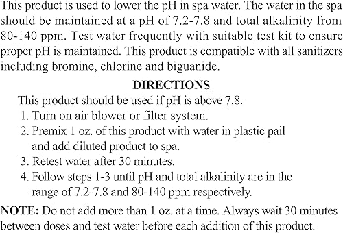 Miniatura 3 de SpaChoice 472-3-5061-02 Reduce el pH para spas y jacuzzis, 1.5 libras, paquete de 2