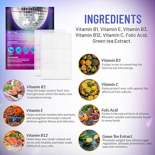 Miniatura 4 de FiestaFix - Parches de recuperación de fiestas, paquete de 36, parches de recuperación de fiesta, impermeable y agradable a la piel, parches de