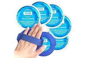 Samply Gel Ice Packs for Kids: Mini Round Reusable Cold Packs