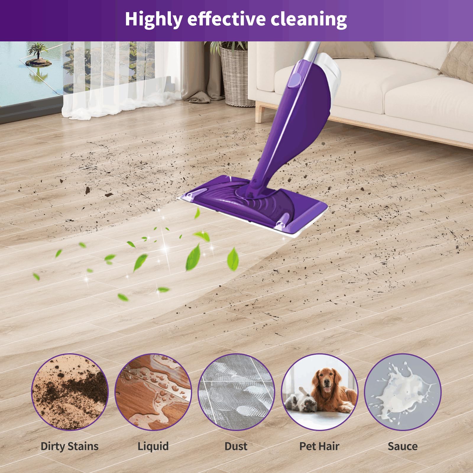 55 almohadillas de chorro húmedo para mopa Swiffer Wet Jet, almohadillas desechables para suelos multisuperficie, limpiador de suelos de madera dura de chorro húmedo grueso y súper absorbente para