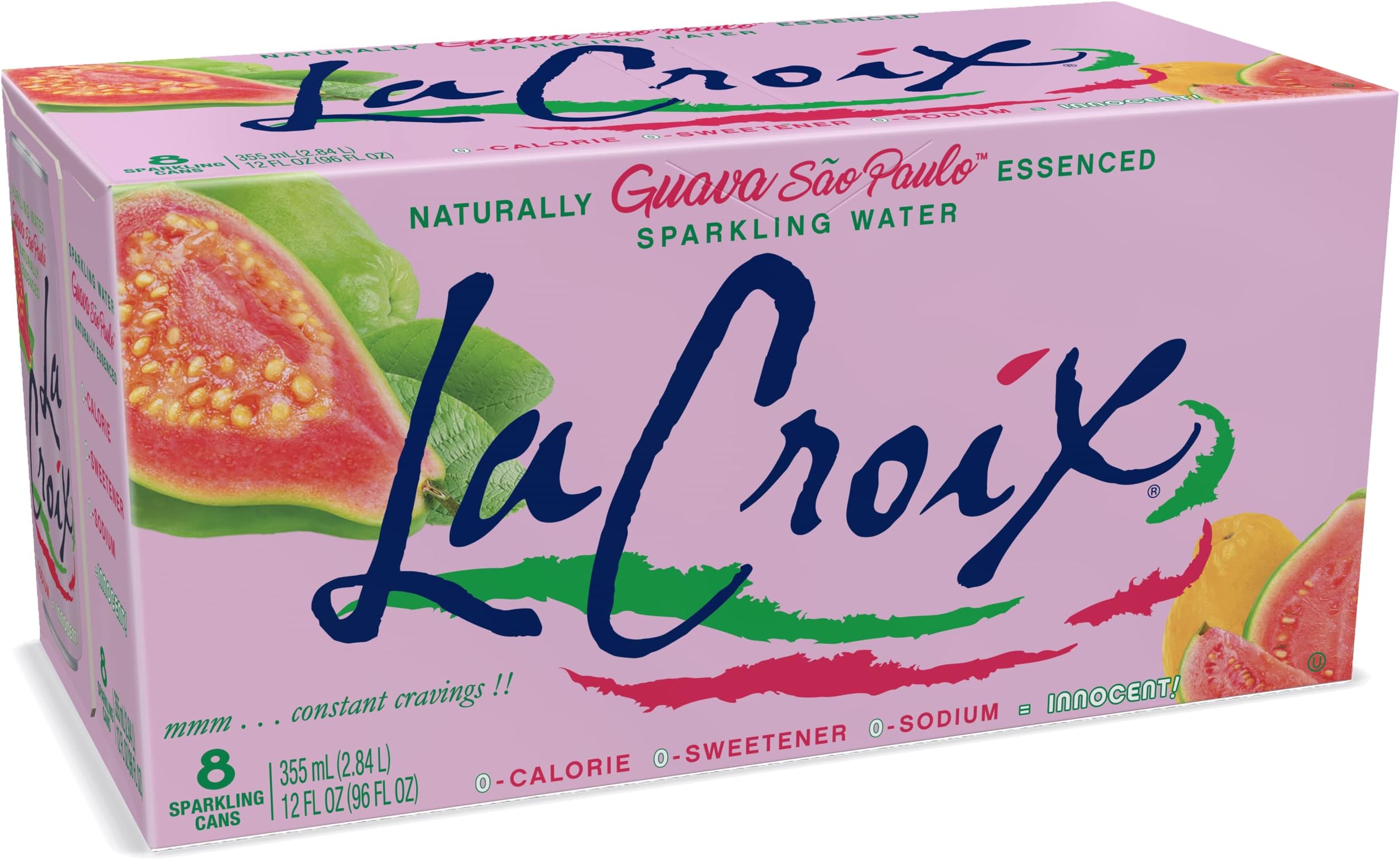 La Croix Sparkling Water, Guava Sao Paulo, 12 Fl Oz (pack of 8)