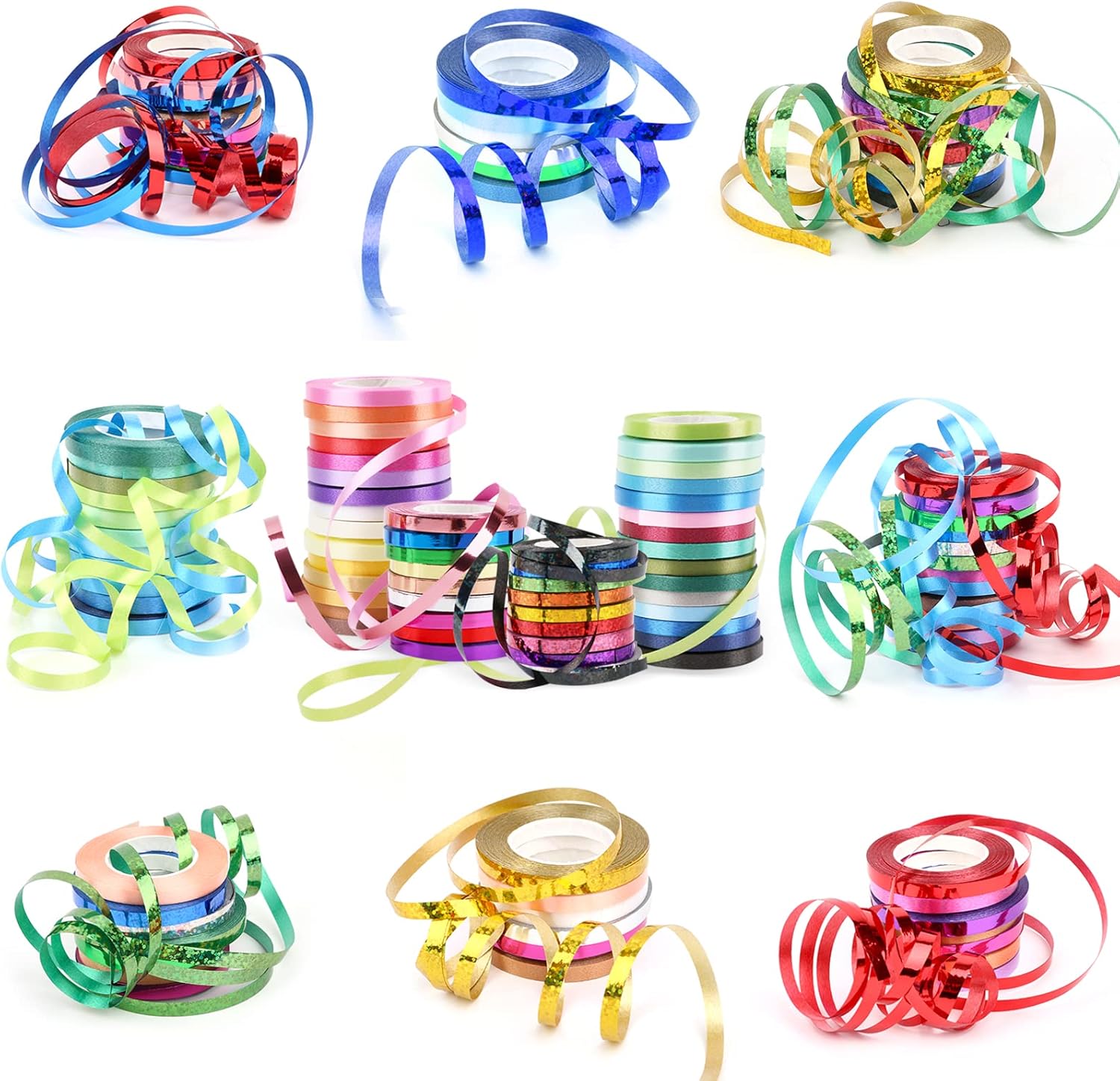 Paquete De 7 Cintas Rizadoras, Cinta Rizadora Metálica Para Globos De