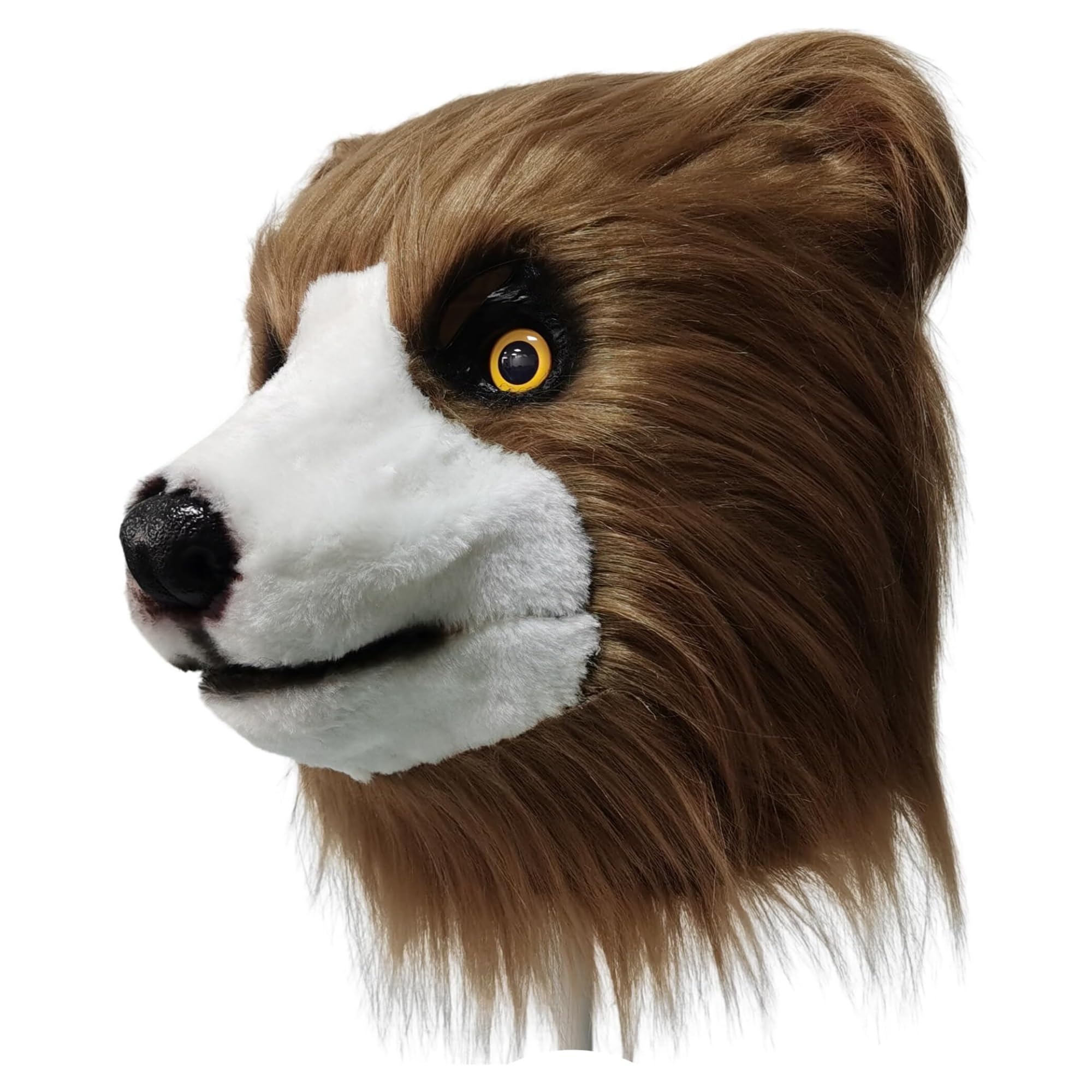 Realistyczna maska niedźwiedzia dla dorosłych, lateksowa maska na całą twarz, kostium na Halloween, cosplay i imprezy tematyczne