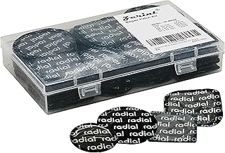 ZERINT TP-MRS4 Radial Tire Patch Kit 84 pcs,Dia. 1 5/8" (41 mm) 24 pcs, Dia. 2 1/4" (57 mm) 24 pcs, 1 3/4" x 1 3/4" (45 x 45 mm) 24 pcs and 2 1/4" x 2 1/4" (57 x 57 mm) 12 pcs in a Box