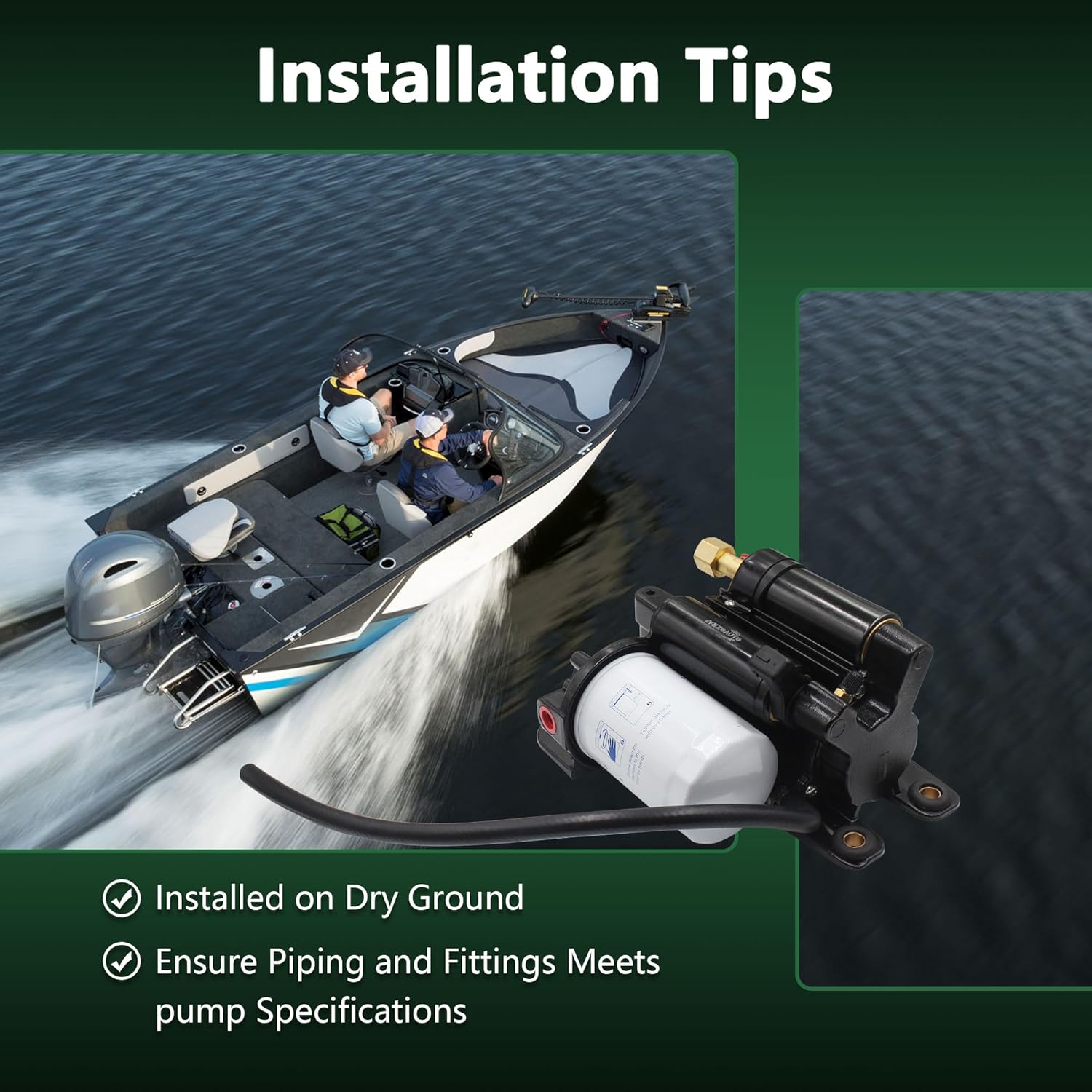 Fuel Pump Assembly for Volvo Penta 4.3L 5.0L 5.7L Compatible with 5.7OSXI, 5.7OSI, 5.7GXI, 5.0GXI, 5.7GI, 5.0OSI, 4.3GXI, 4.3OSI 21608511 21545138 23306461 24333571 - Image 6