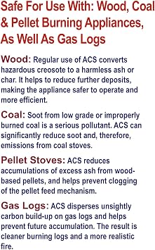 ACS Anti-Creo-Soot - Liquid Creosote Remover for Chimneys - 32 oz Soot Cleaning Solution