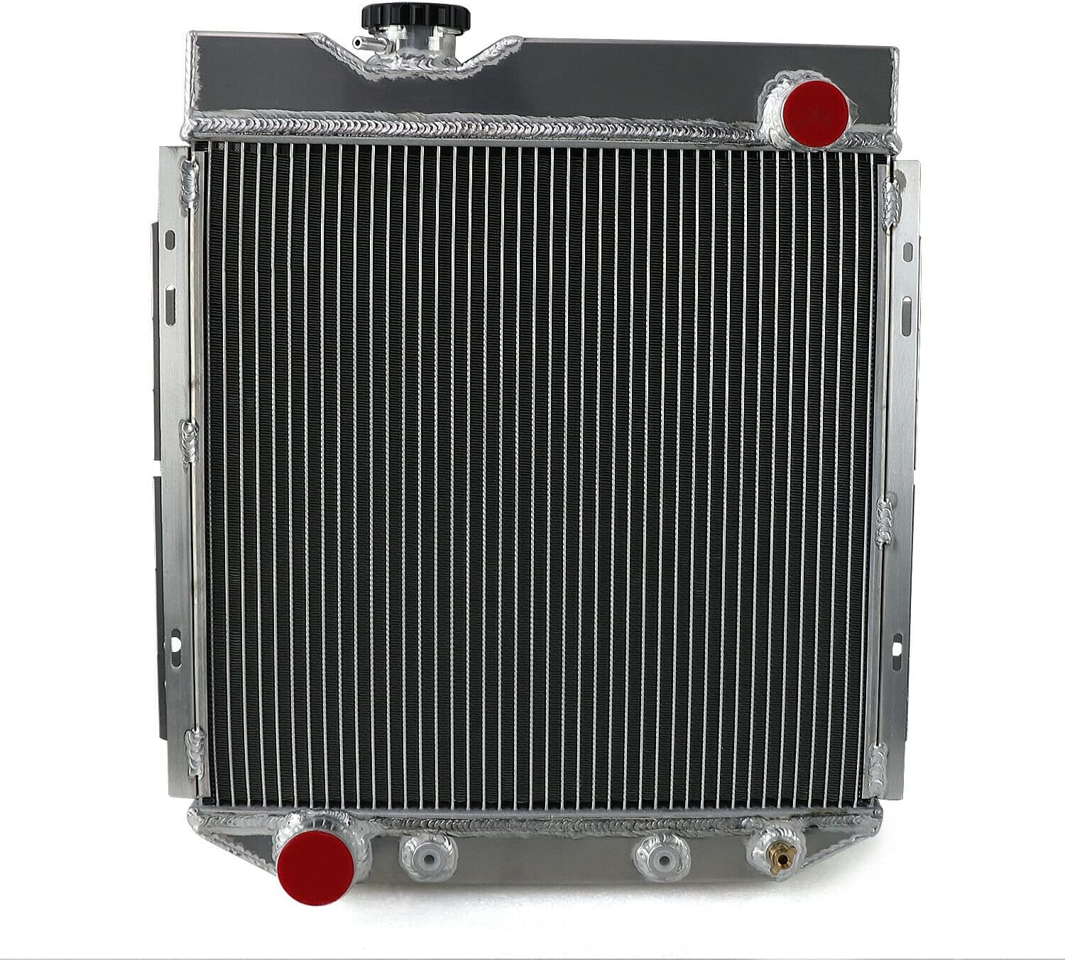 3 ROW Radiator+Shroud Fan For 1965-1966 Ford Mustang 5.0L Conversion V8 AT/MT -Replacement Radiator