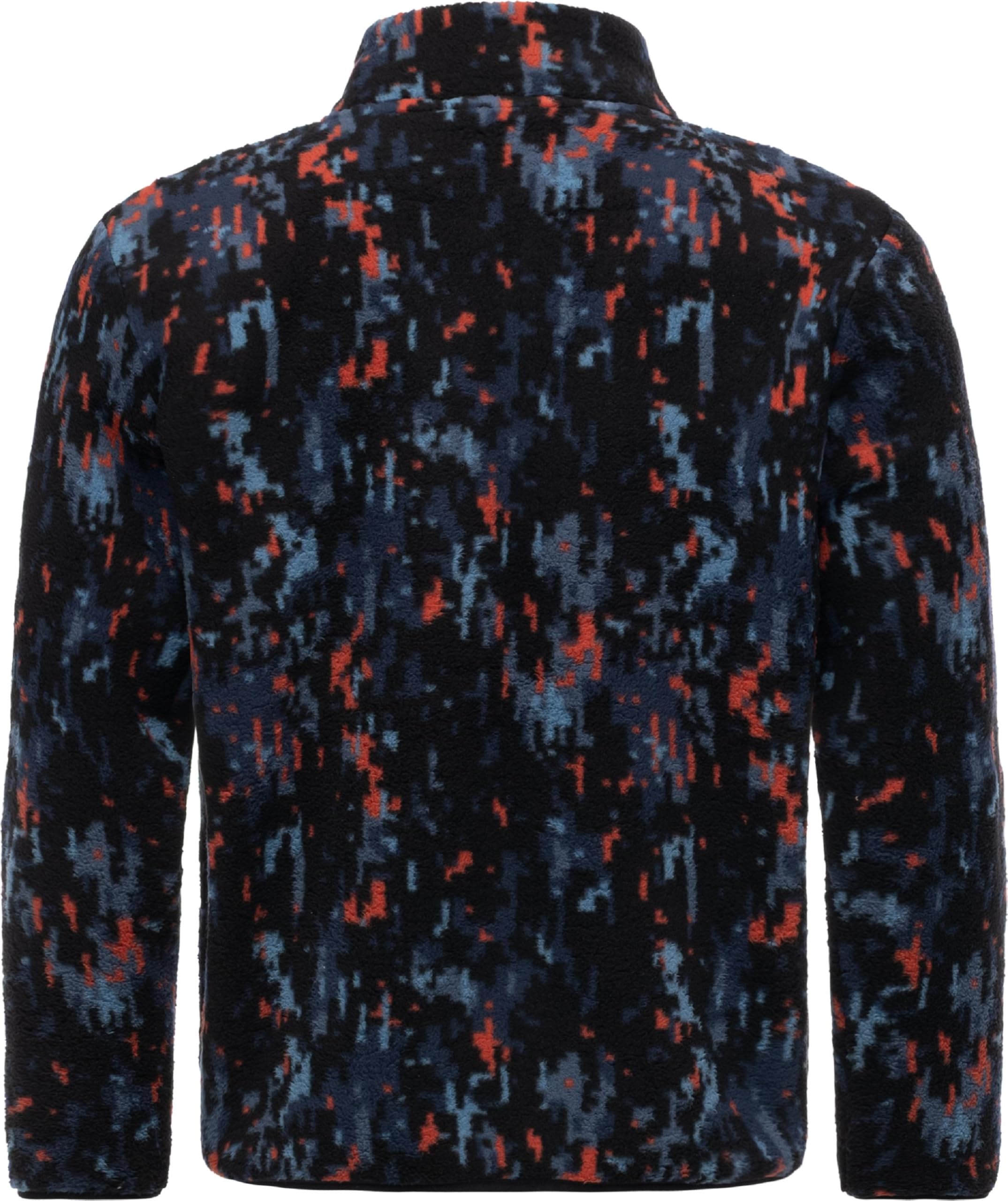 Ragwear Herren Fleecejacke warme Teddyfleece-Jacke Plüschjacke mit Brusttasche Tawon Print S-XXL