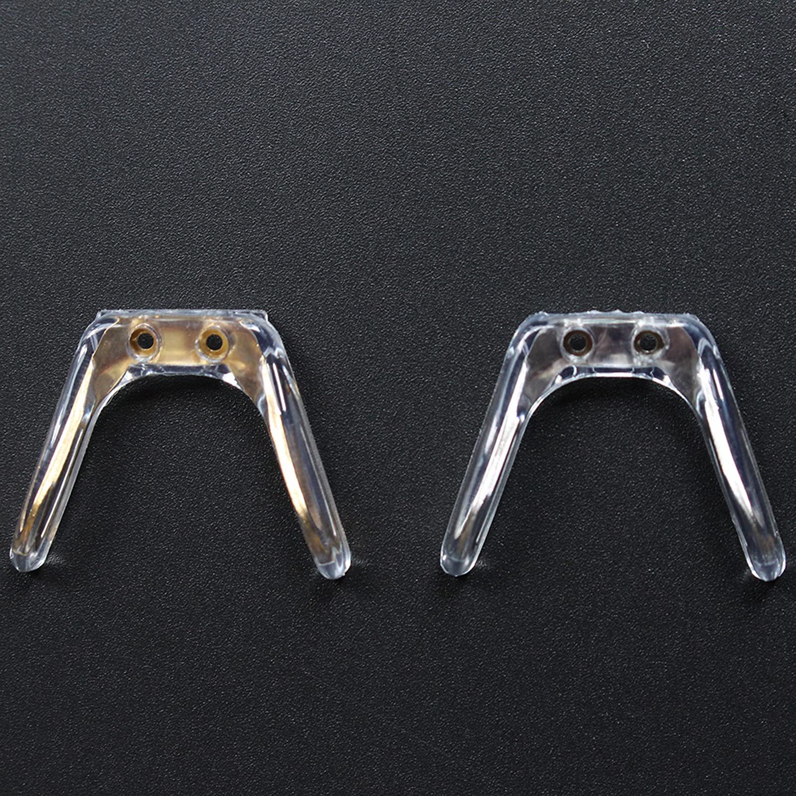 SBTRKT 50 Stück Brillen-Nasenpads aus Silikon, Metallkern-Brillenbrücke, Brillenscharnier-Reparaturzubehör. (Color : Silver)