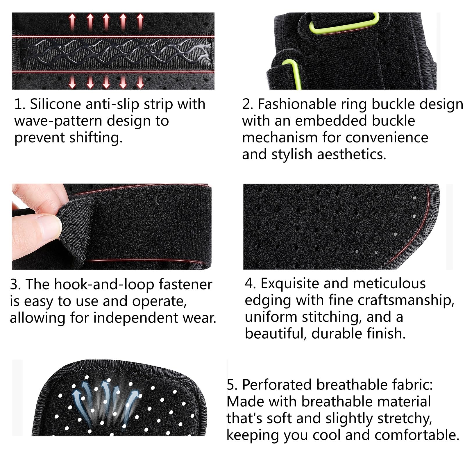 Piede Cadente Stecche Notturne per Fascite Plantare Cinghie Regolabili, Antiscivolo Brace Di Fascite Plantare per Dolore Al Tallone(B-2 pcs)