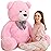 MaoGoLan Giant Pink Teddy Bear 55 inch Life Size Big Bear Large Stuffed Animals for Girlfriend