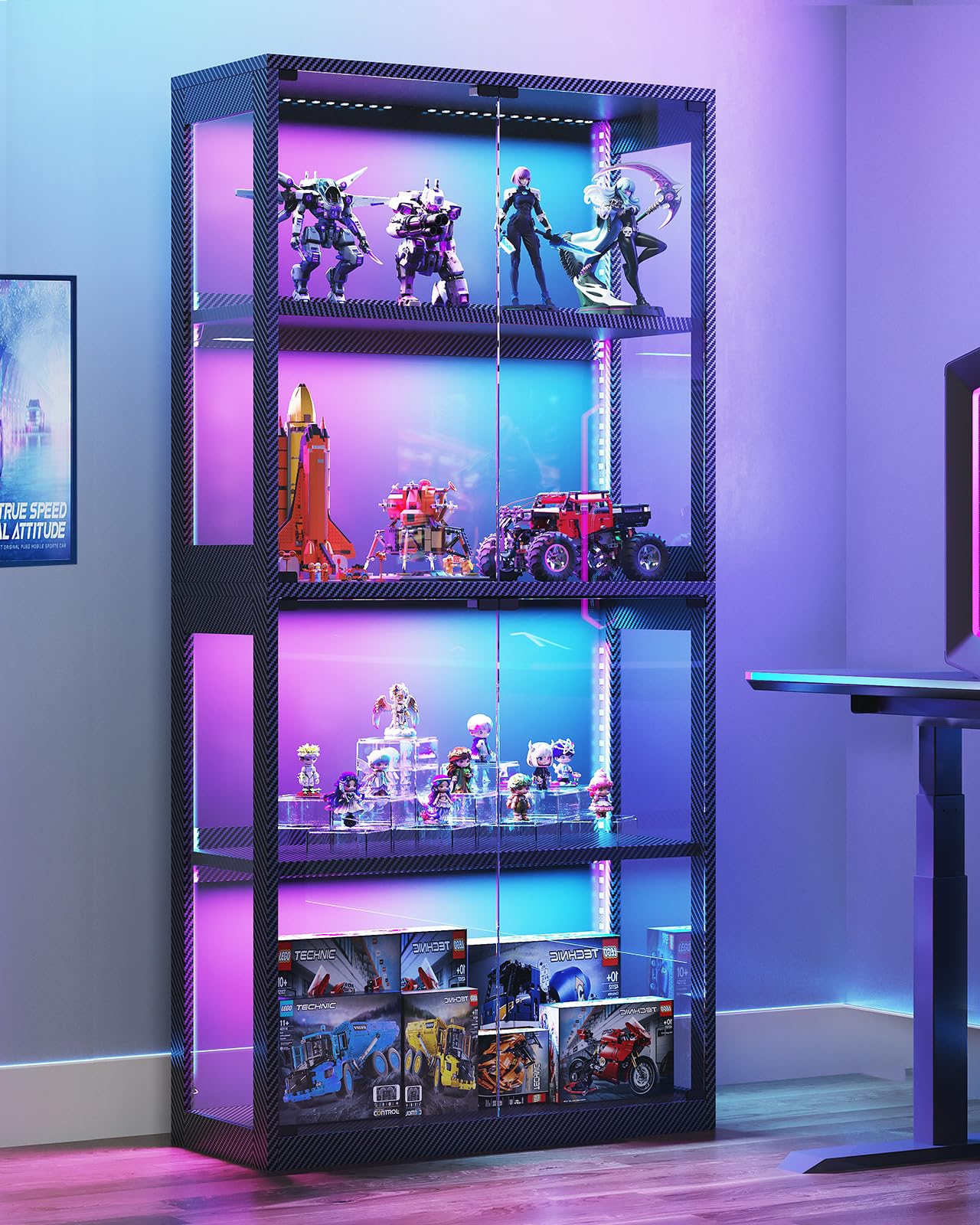 AODK RGB LED Display Cabinet
