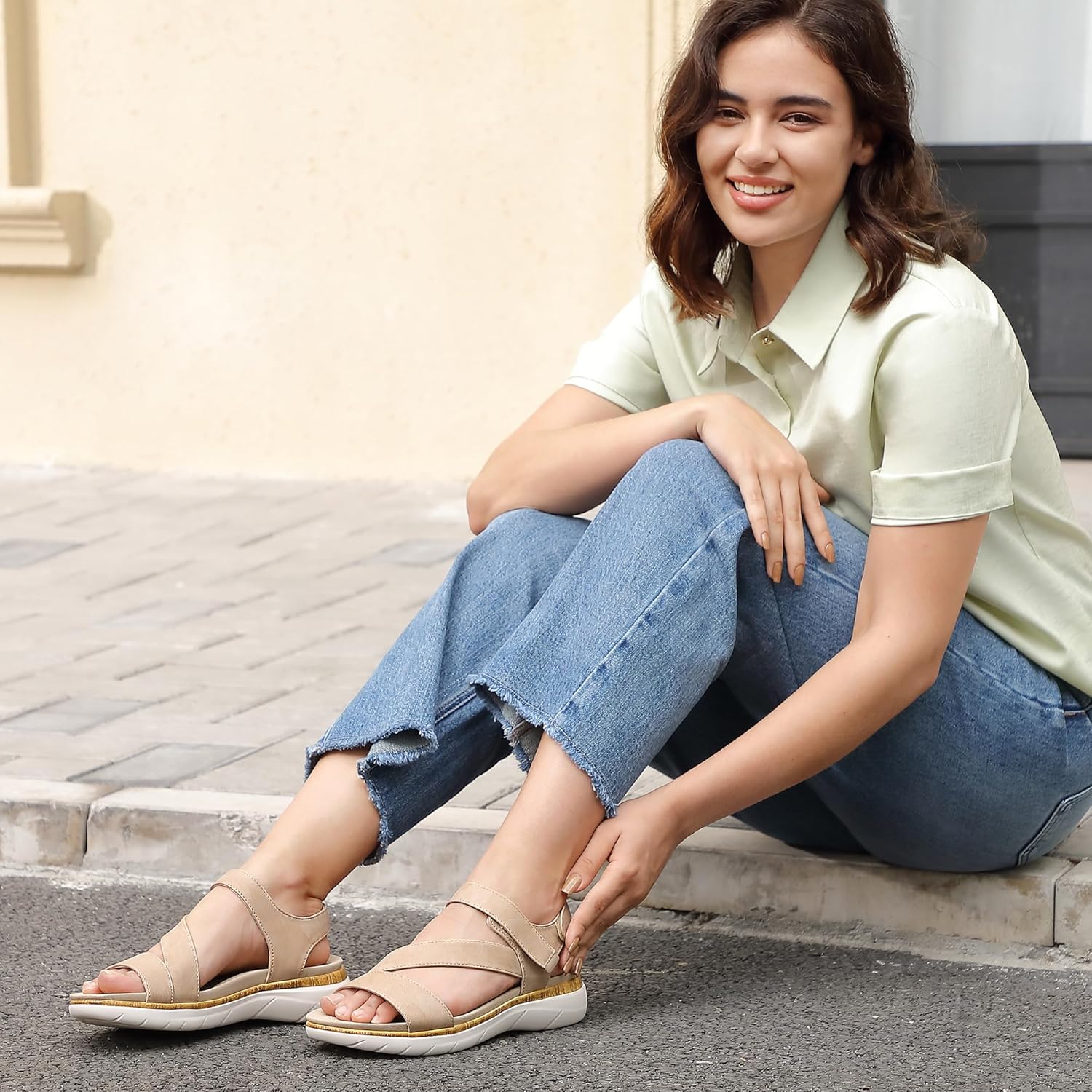 ORTOREX Women Arch Support Sandals Orthotic Comfortable Walking Sandals - Image 2