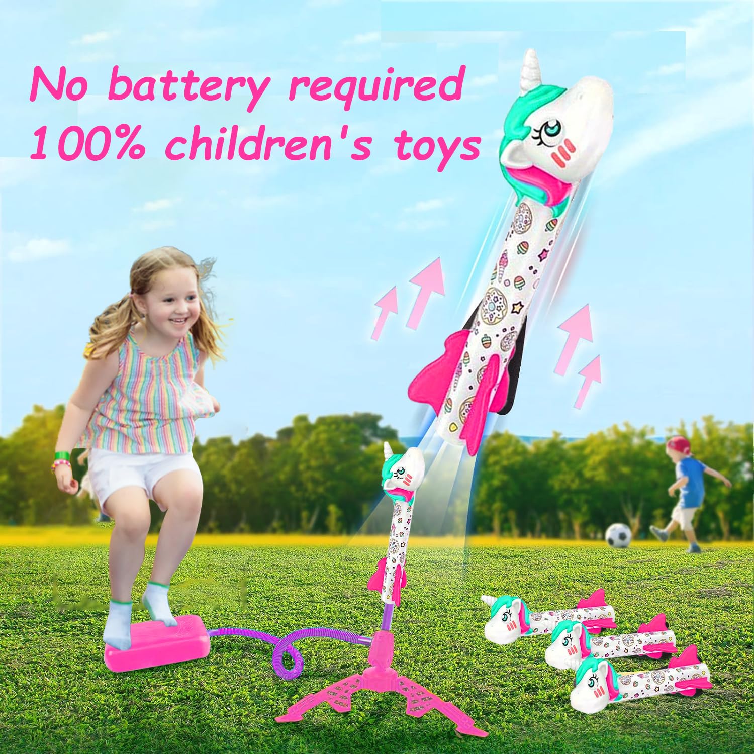 Fusée Jouet Enfant Plastique Kit 3-12 Ans Air Mousse Exterieur Cadeau Anniversaire