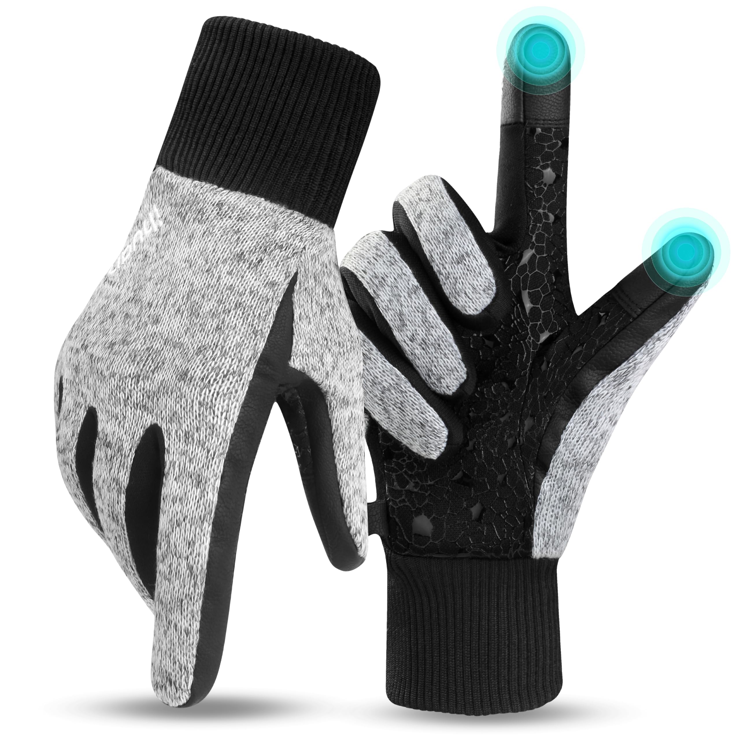 ihuan Winter Waterproof Touchscreen Gloves Women Men for Ski Snow Thermal