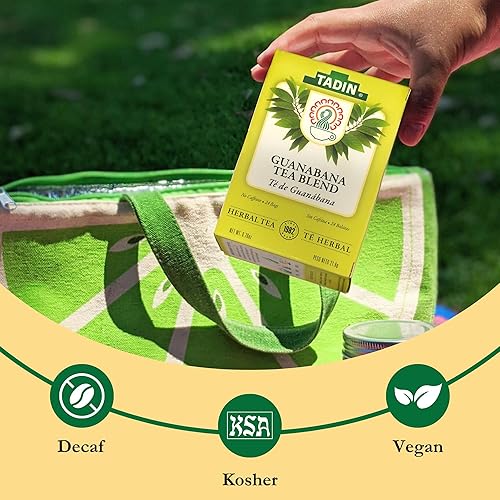 Miniatura 4 de Tadin Herb  Tea Co mezcla de té de Guanábana sin cafeína 24 bolsitas de té Paquete de 6
