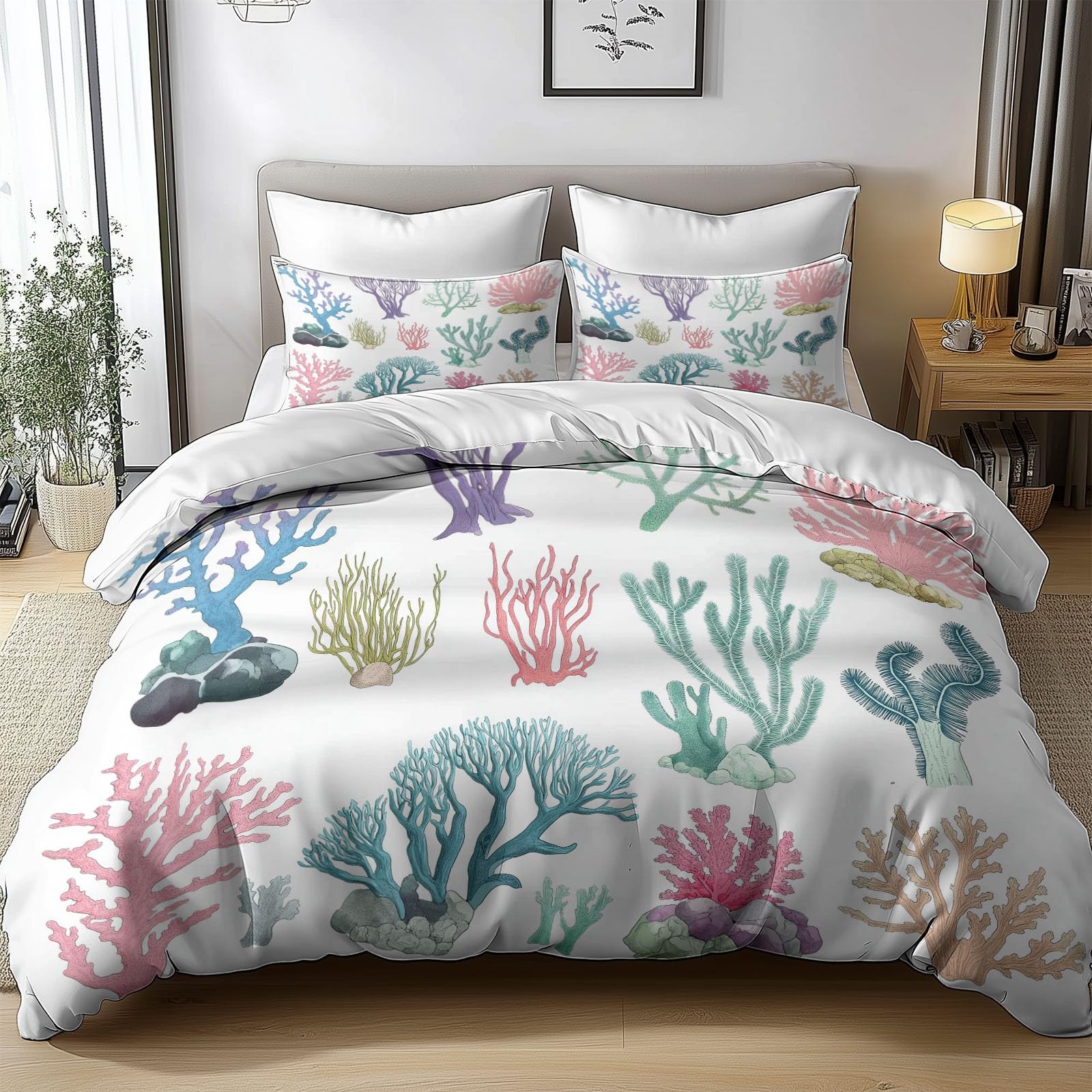 Housse de couette 200x200 brossée pour literie grand confort
