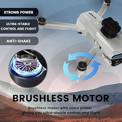 Miniatura 3 de Dron con cámara dual para adultosniños, mini drones con motor sin escobillas, flujo óptico, evitación de obstáculos de 360, selfie por gestos,