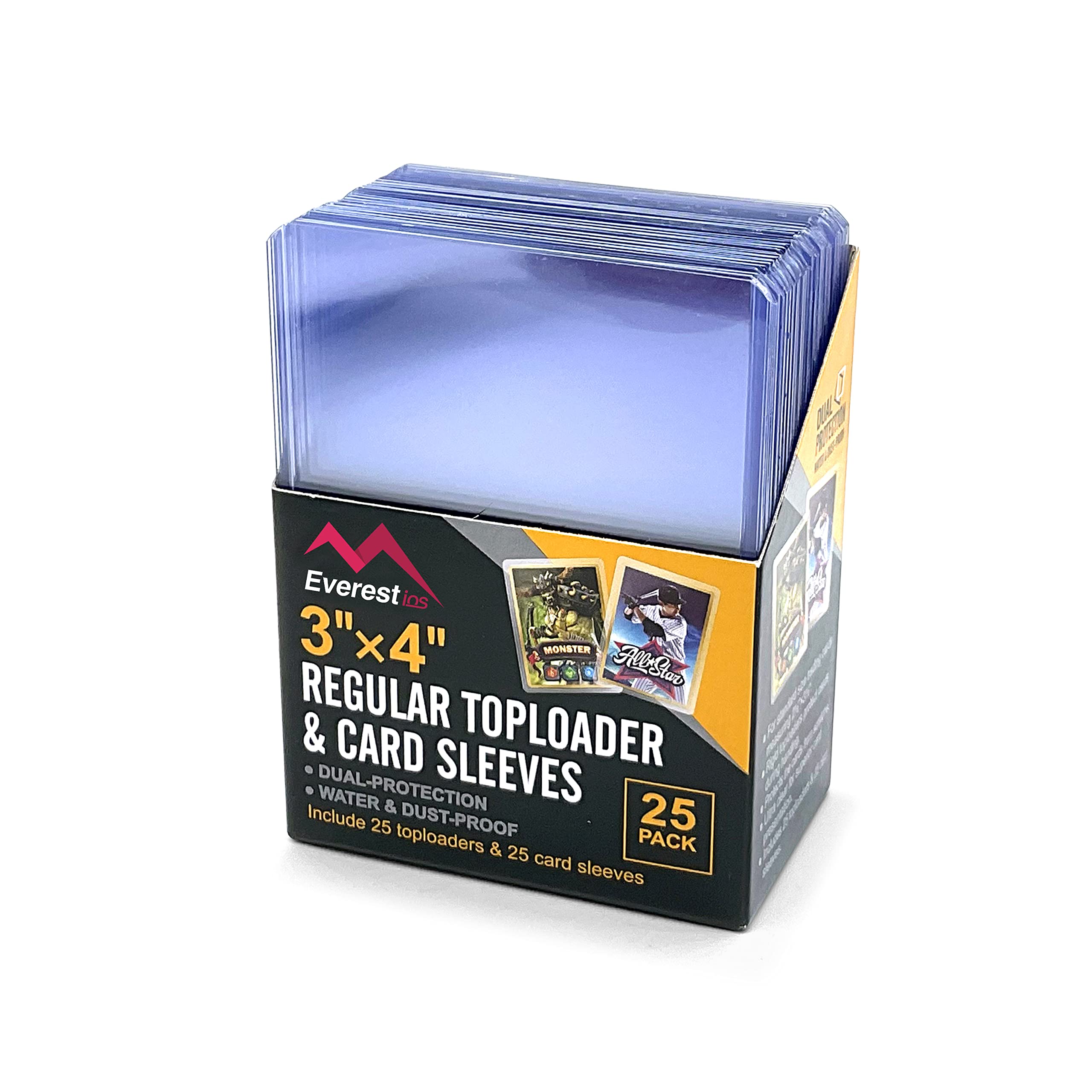 Buy Everest 3 x 4 Inch 25 Count Top Loader Card Holder and Clear