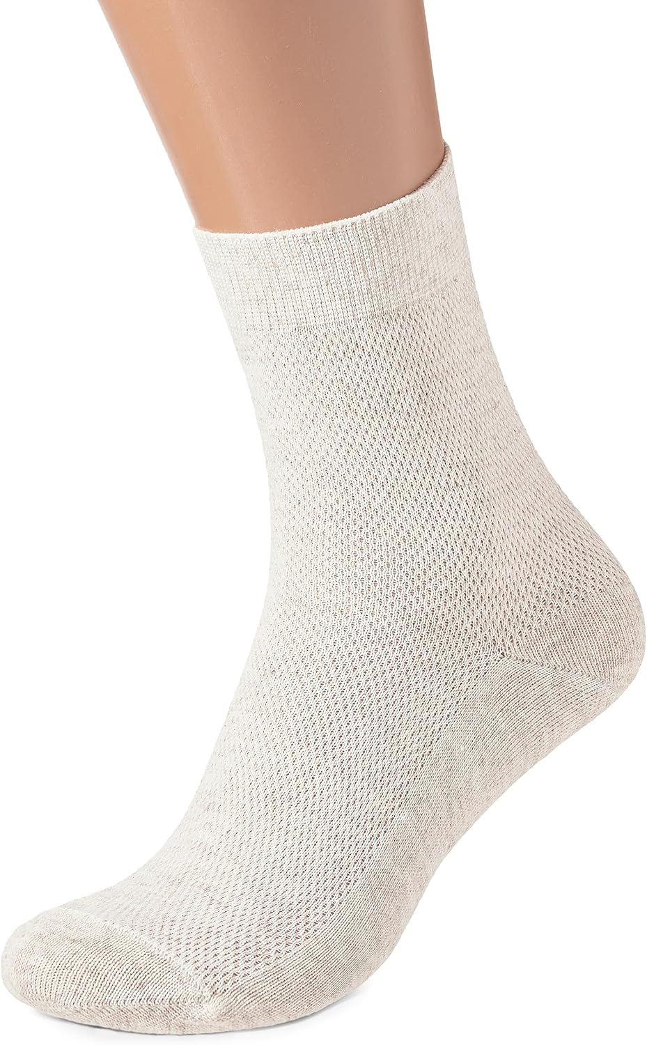 Super Breathing Fine Mesh-Knitted Linen Socks for Men, Pack of 3 (8-10) - Image 2