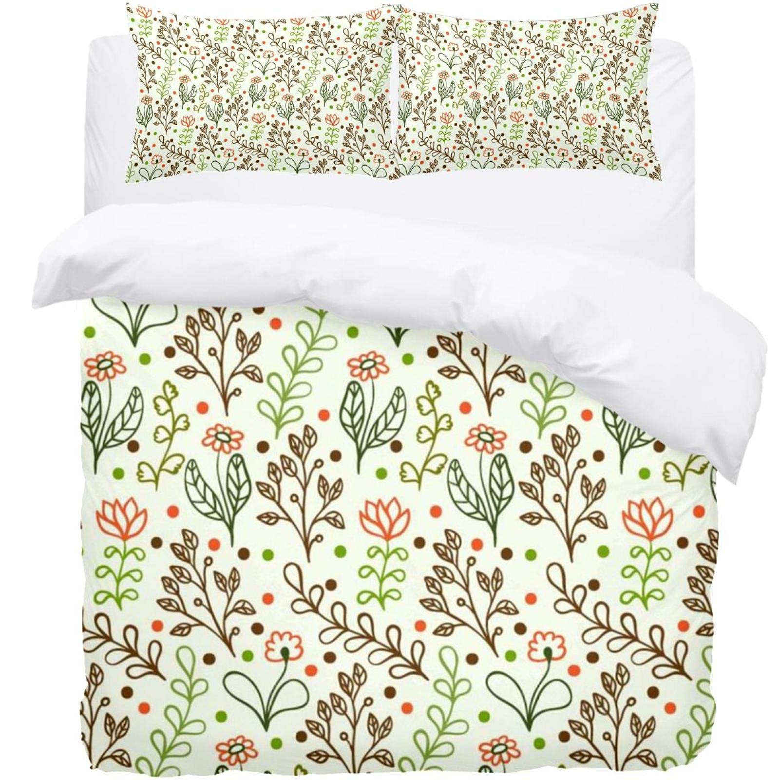 Parure de lit haut de gamme Supersoft Doodle Floral en microfibre dense