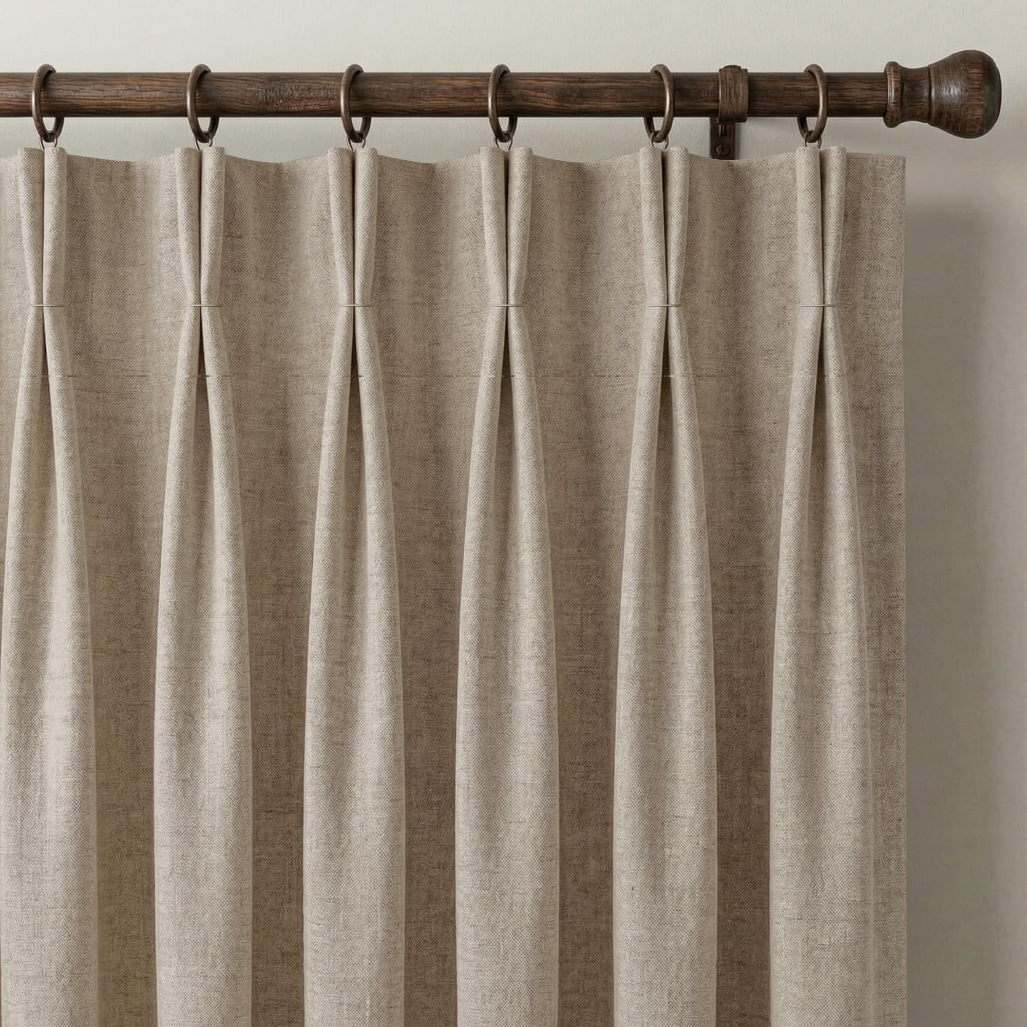 NICETOWN 395GSM Heavyweight Pinch Pleat Curtains