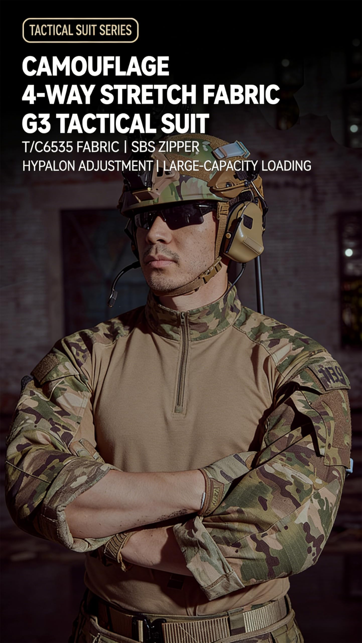 Herren G3-Kampfanzug, Militär-Bekleidungsset, taktische Tarnkleidung, Jagd, Uniform, Paintball, Armee-Ausrüstung, Outdoor-Oberteil, Hose