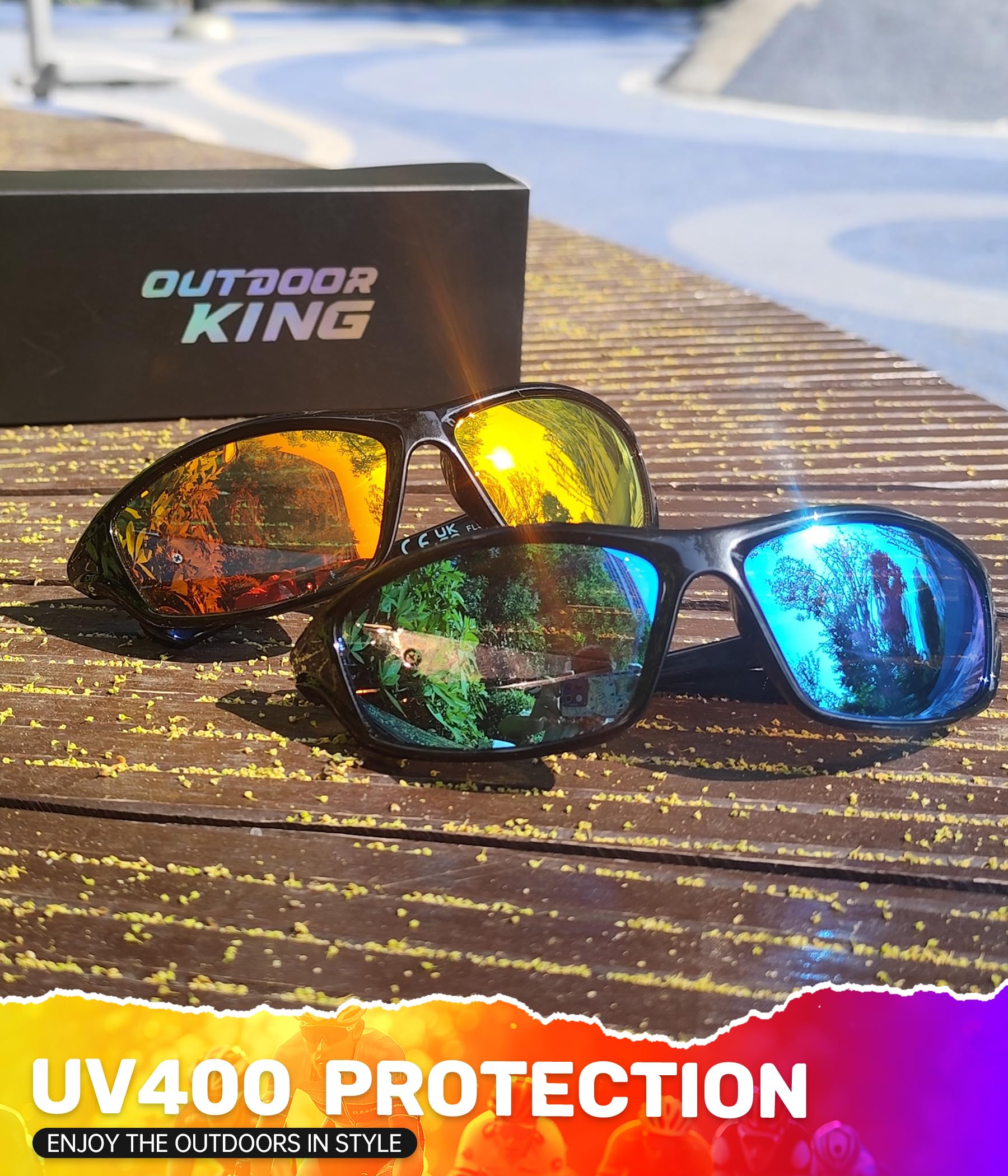 Sports Mens-Sunglasses Polarized Sunglasses-Men: Sunglasses for Men UV Protection for Running Cycling Fishing