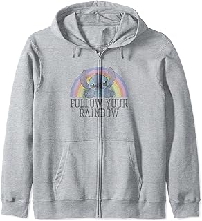 Lilo & Stitch Follow Your Rainbow Sudadera con Capucha