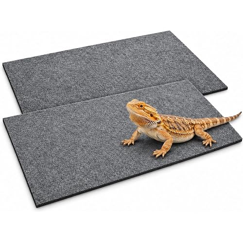 HERCOCCI 2 Pack Reptile Carpet, 39’’ x 20’’ Terrarium Bedding