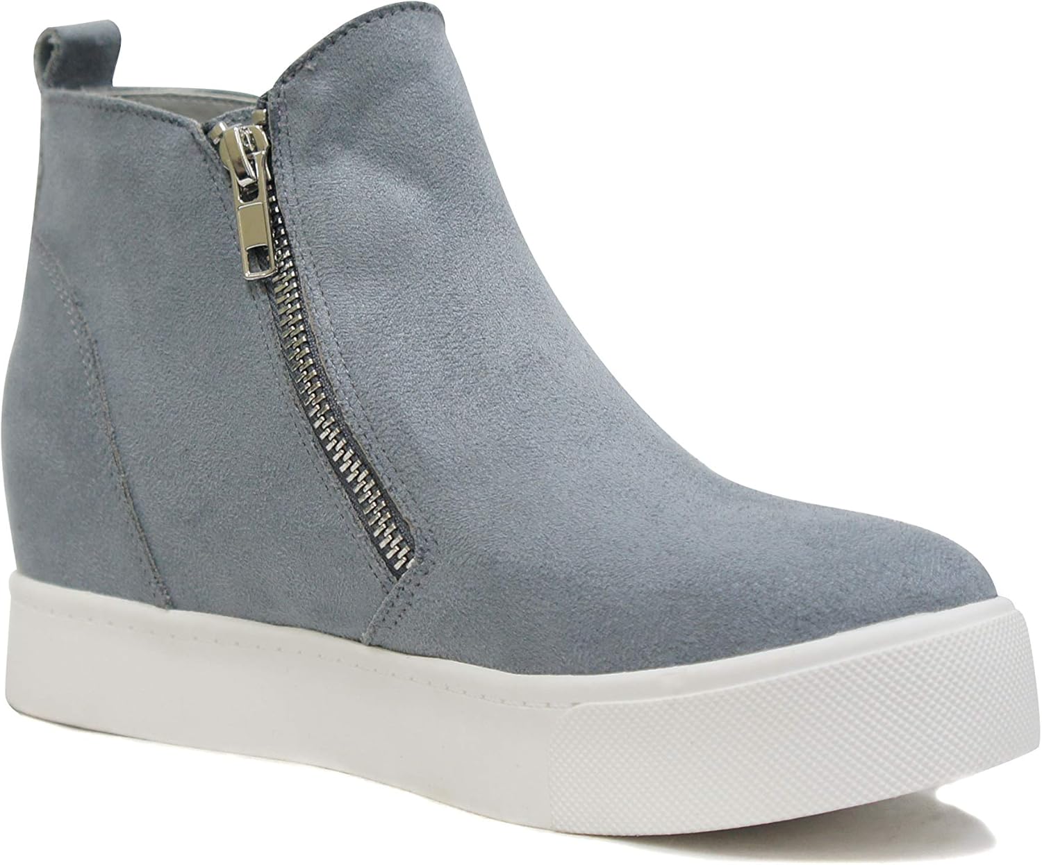 Soda Womens Taylor Nubuck Hight Top Slip On Fashion Sneakers