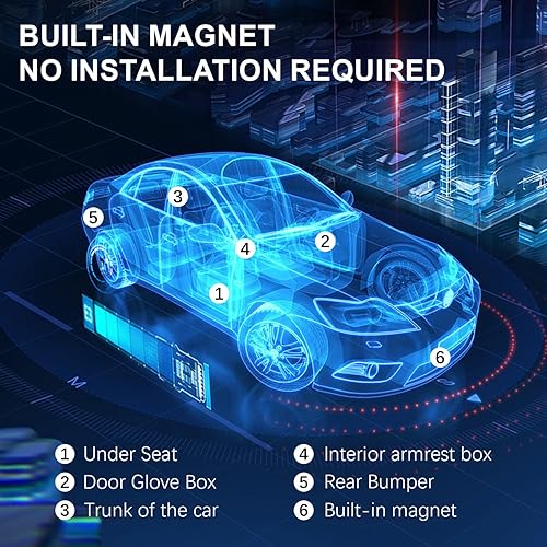 Miniatura 3 de Mini rastreador GPS para vehículos dispositivo de seguimiento para vehículos sin suscripción sin tarifa mensual GPS Tracker para coche, niños,