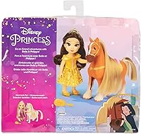Vista 6 de Muñeca Disney Princess Belle y Set de Regalo Petite Phillipe, Amarillo