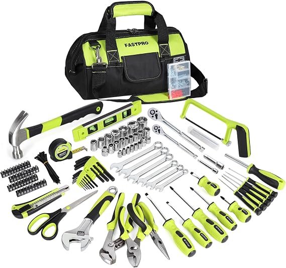 FASTPRO 268-Piece Home Tool Set & 20V Max Cordless Drill