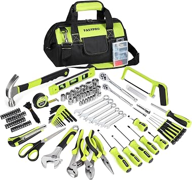 FASTPRO 268-Piece Home Tool Set & 20V Max Cordless Drill