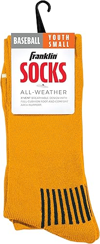 Miniatura 6 de Franklin Sports Calcetines de béisbol y sóftbol juveniles, calcetines de béisbol y sóftbol para niños, calcetines deportivos altos para niños y niñas