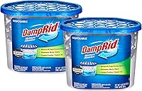 Vista 1 de Damp Rid Moisture Absorber & Odor Remover with Activated Charcoal 2 Pack –Humidity Absorber for Home, Bathroom & Basement, 10.5 oz Disposable